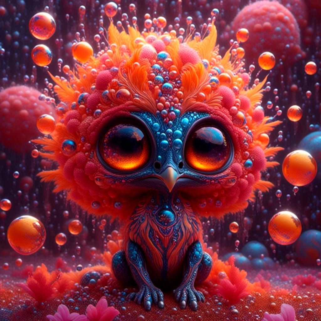 Phoenix Hybrid in Fauvist Dreamscape