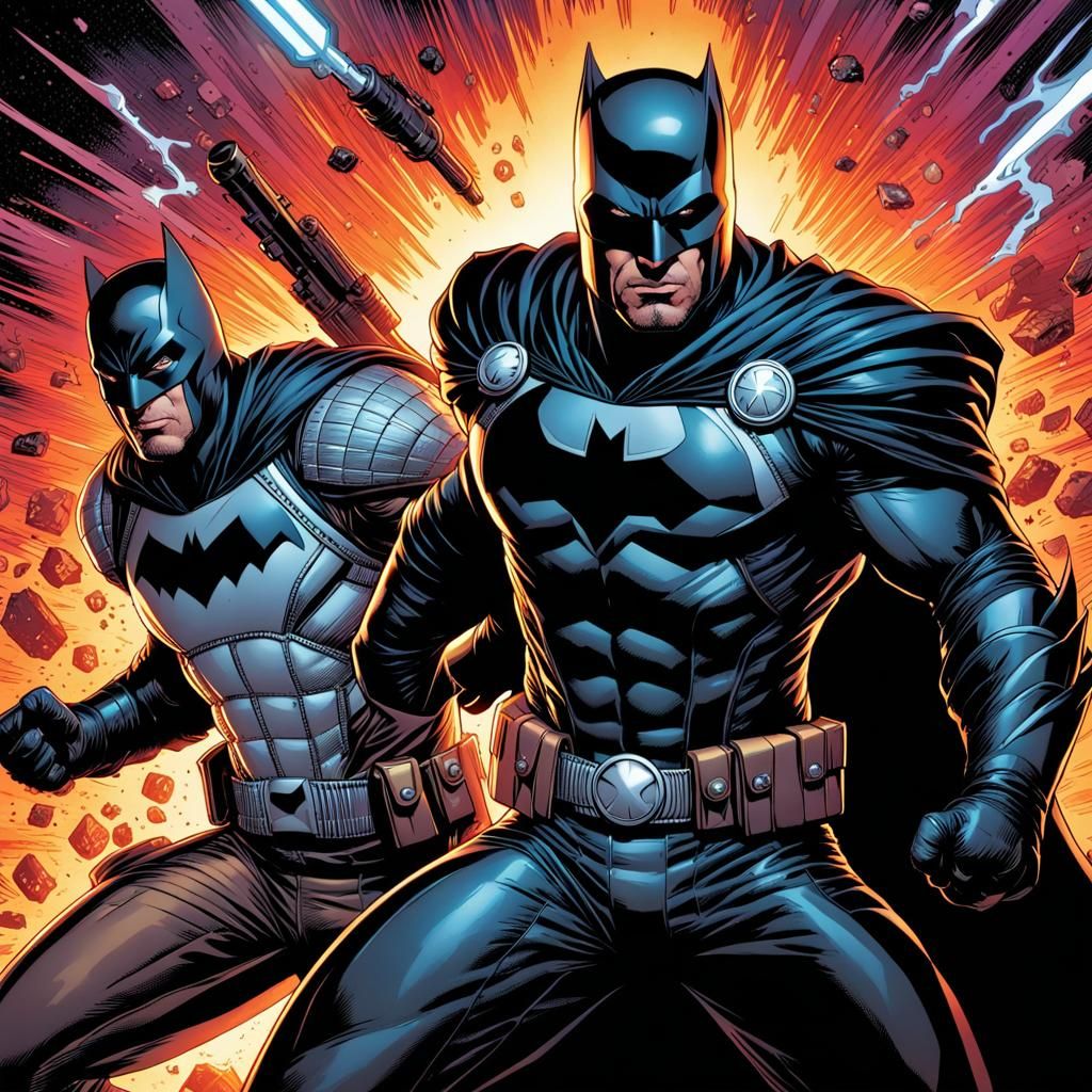 Midnighter in Hyperrealistic Comic Book Fight
