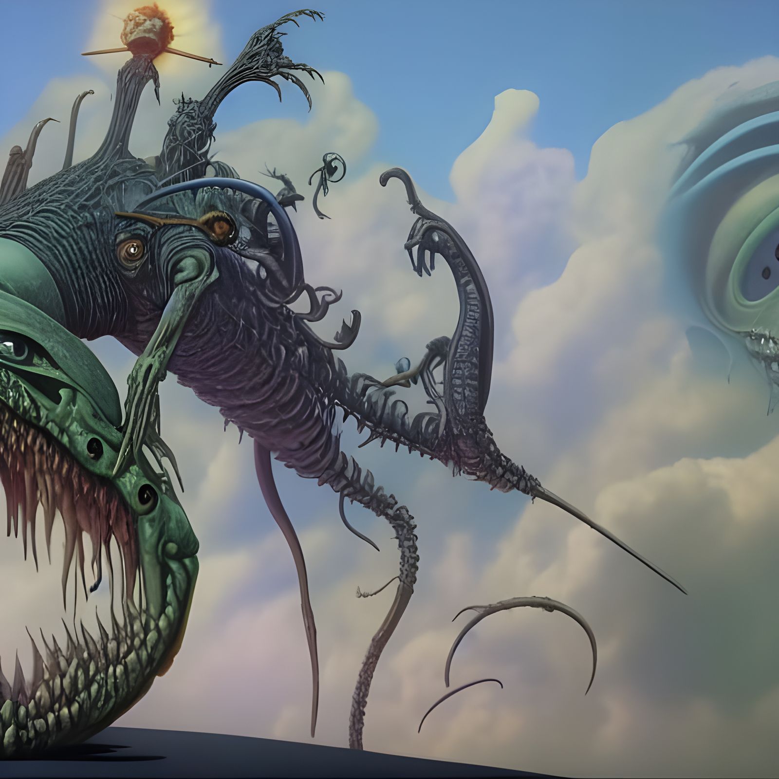 Cartoon Angler Fish in Hyperrealistic Style