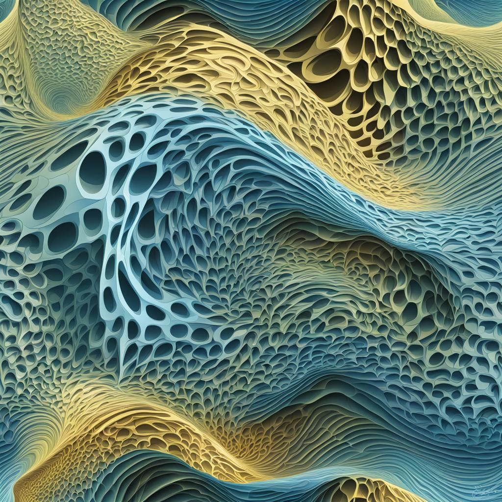 Changeling in Ethereal Blanket: Abstract Vector Art