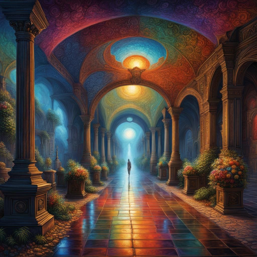 Animated Autistic Device with Baroque Stipple Effects