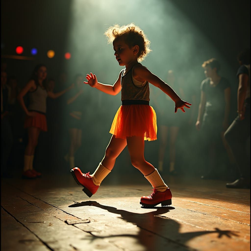 Diminutive Tap Dancer in a Smoke-Filled Theater