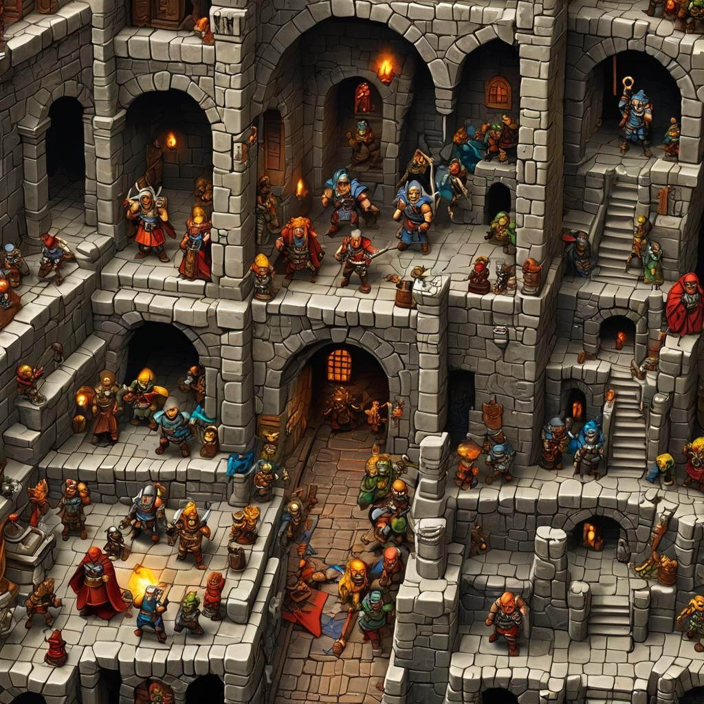 Epic HeroQuest Dungeon Crawl: Fantasy Concept Art