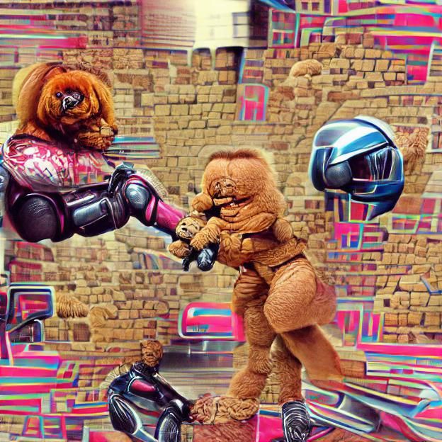 Robocop Confronts a Clown in Gritty Realism