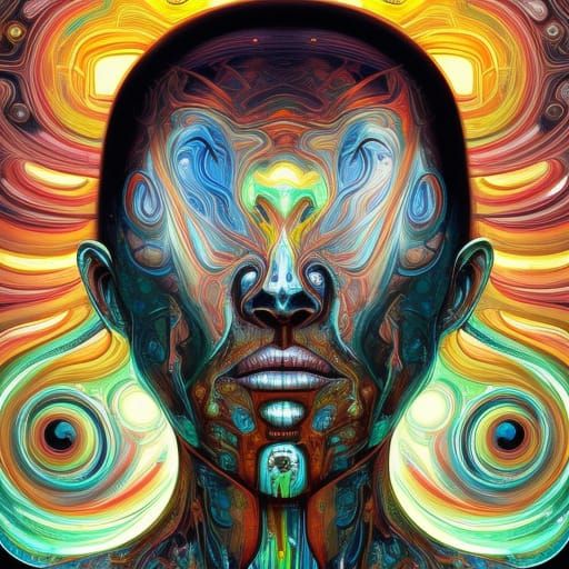 Bismuth Chrome: A Neon Fluid Dreamscape