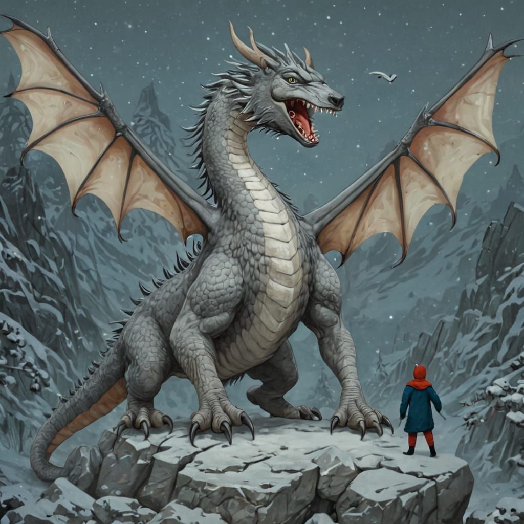 Winter Wildlife Scenes in Vibrant Colors