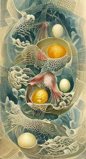 Ernst Haeckel-Inspired Marine Biology Illustration