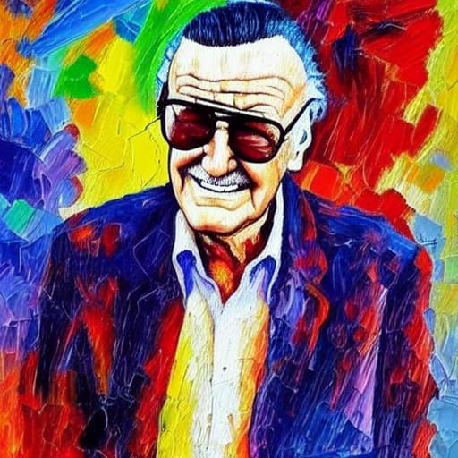 Neo-Impressionist Portrait with Textured Paint