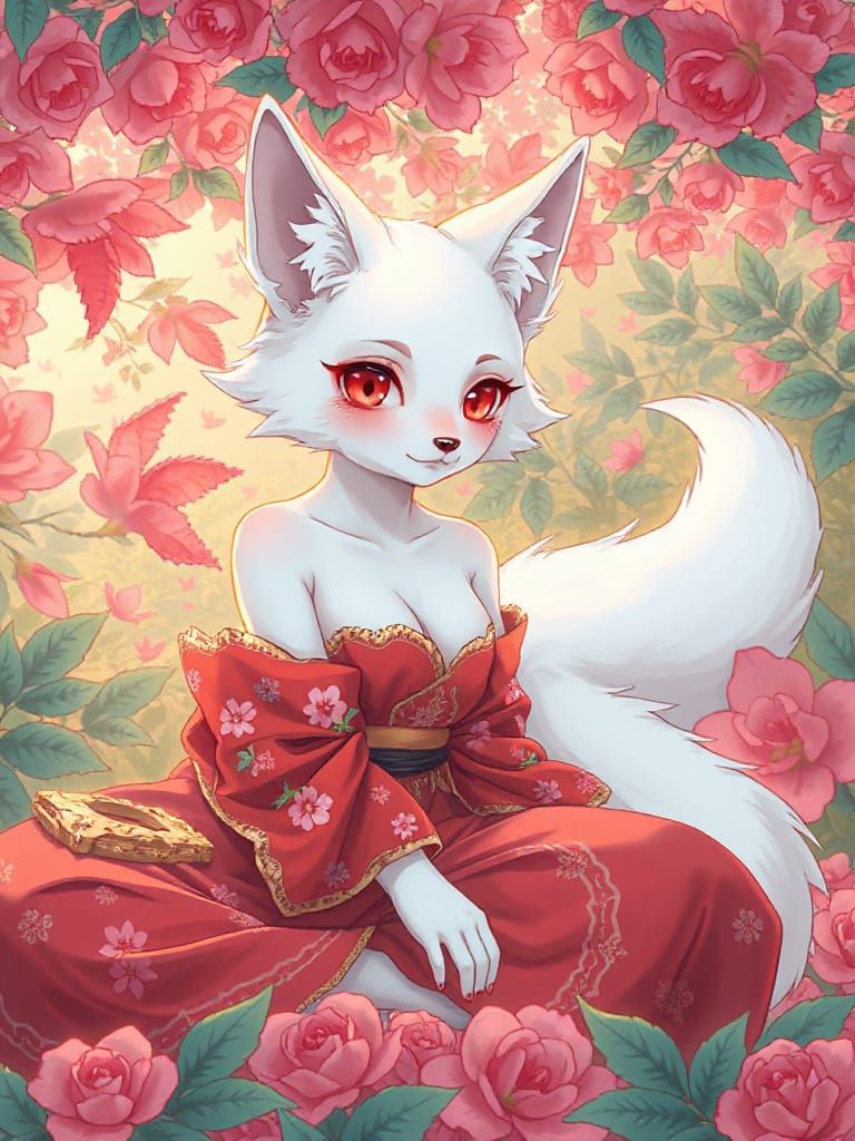 white fox girl