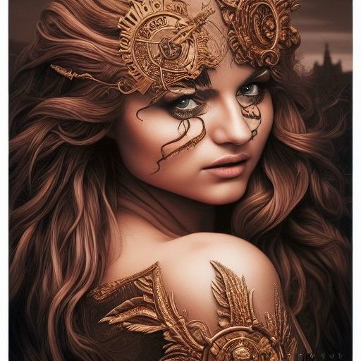 Hyperrealistic Noir Portrait of a Beautiful Woman