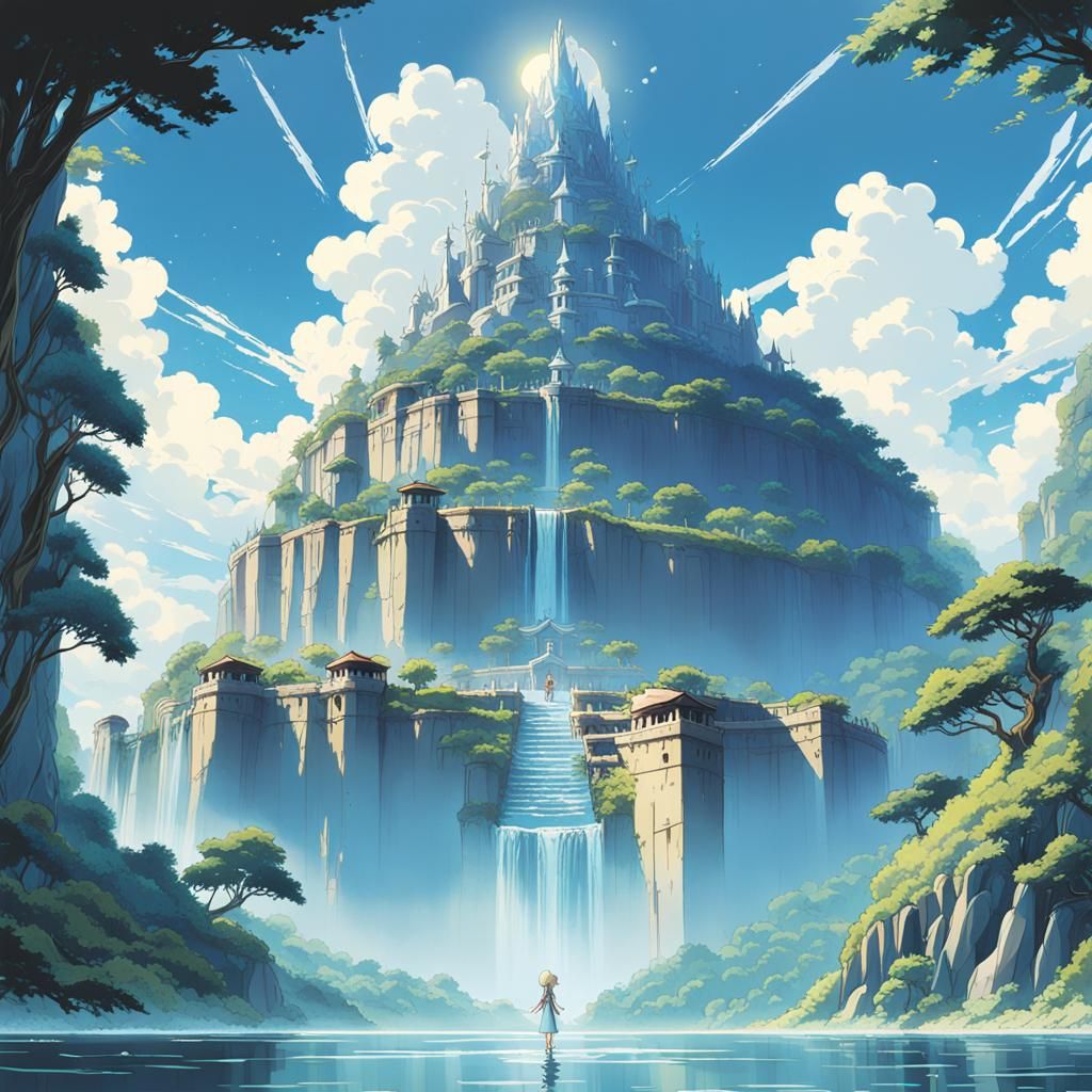 Anime Key Visual Inspired by Studio Ghibli