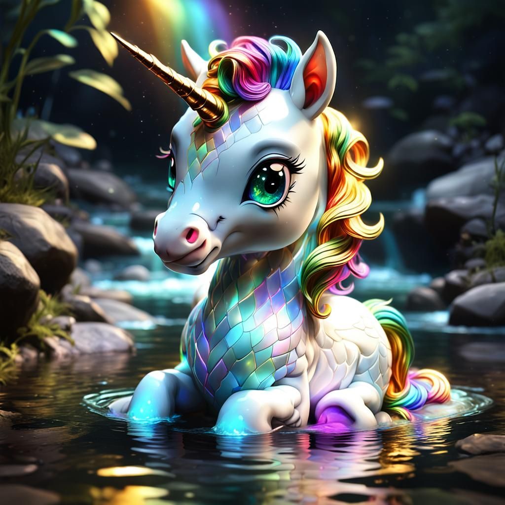 A little baby unicorn