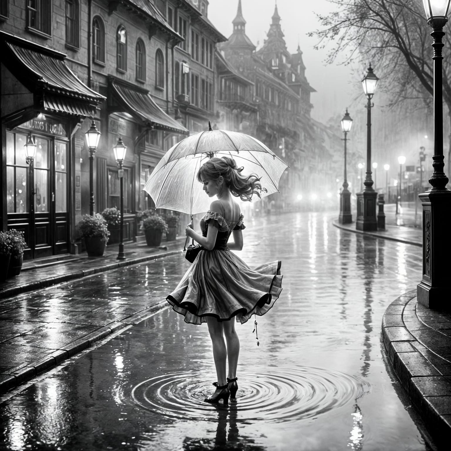 Stroll in the Rain