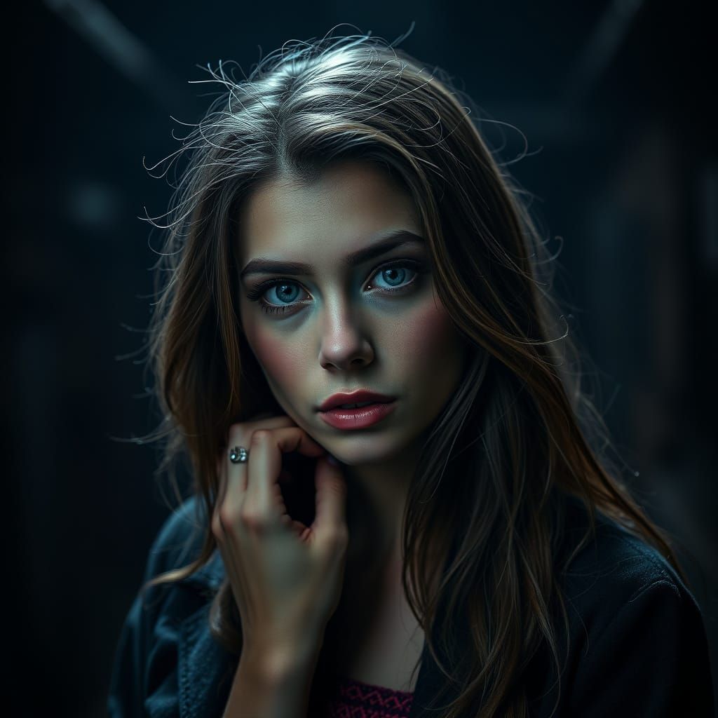 Atmospheric Portrait in Digital Art Style