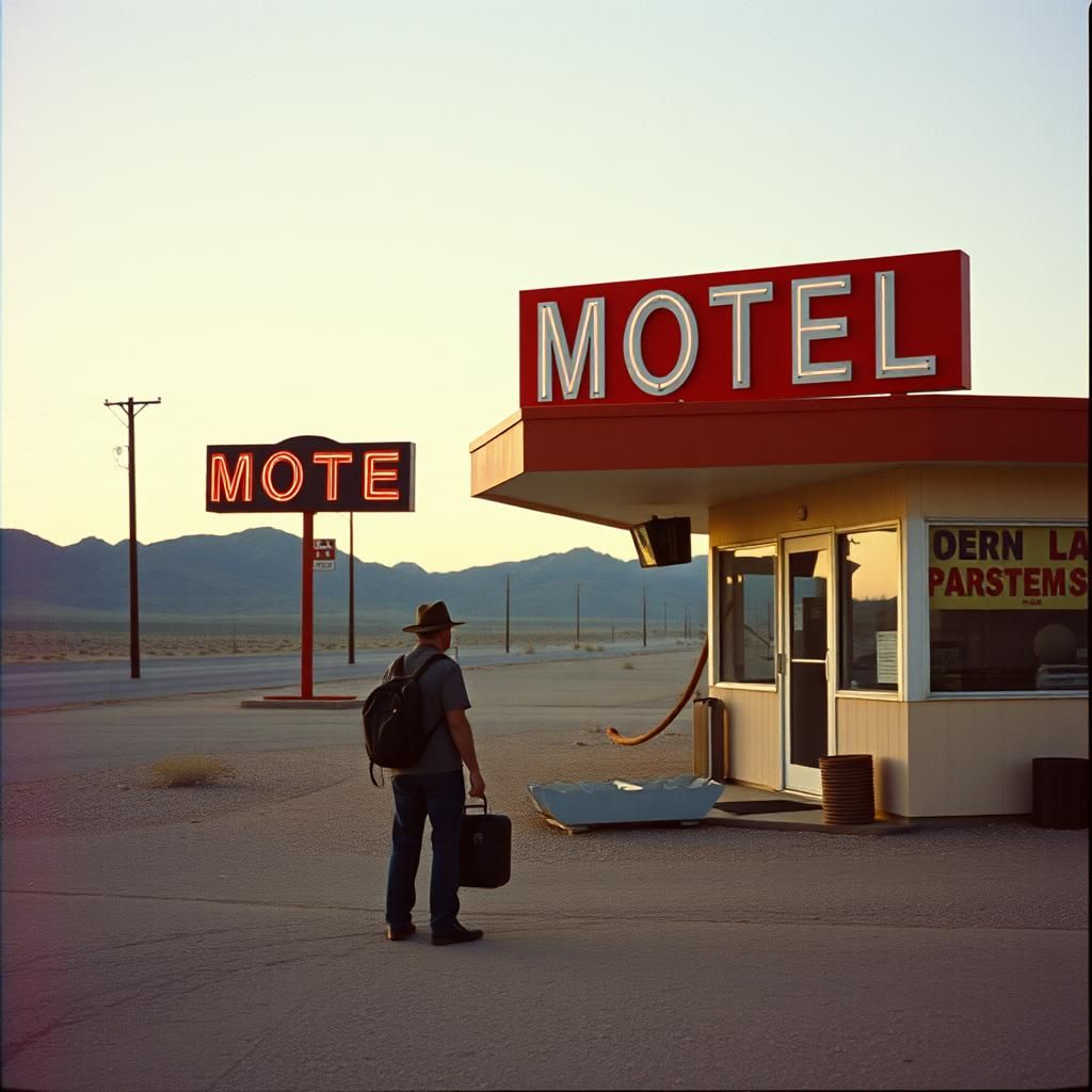 Liminal Highway Rest Stop: 1980s VHS Documentary