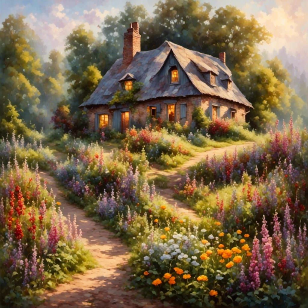 Dreamy Waterfall with Magical Ambiance