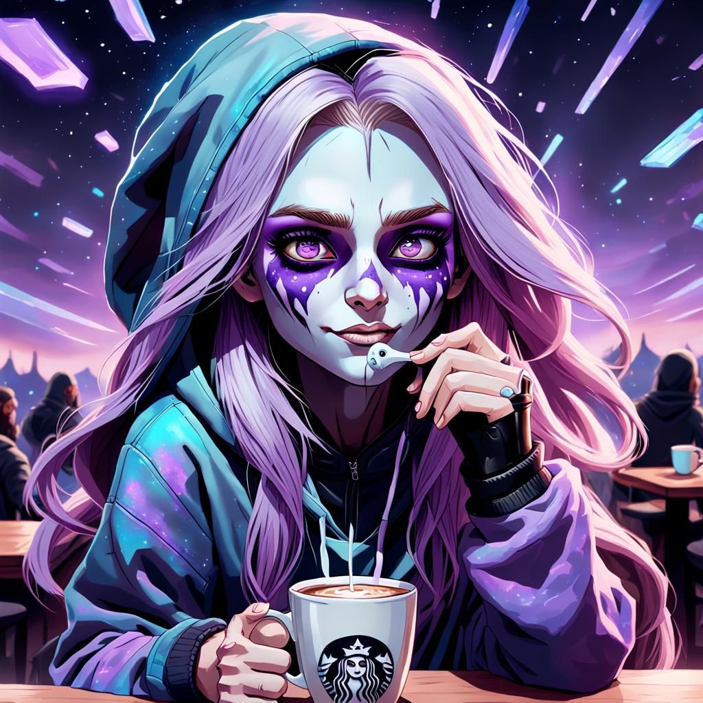 Emo Sylvanas Windrunner in Astral Cosmic Style