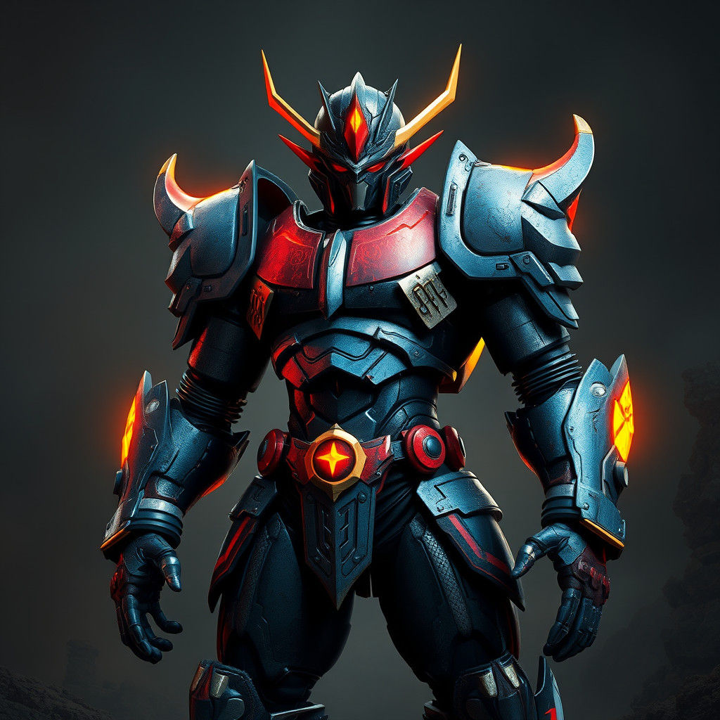 Mechanized Warrior in Mazinger-Z Inspired Armor