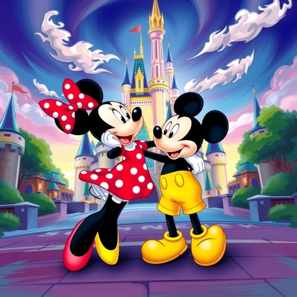 Minnie and Mickey Mouse: Whimsical Disney Castle Adventure