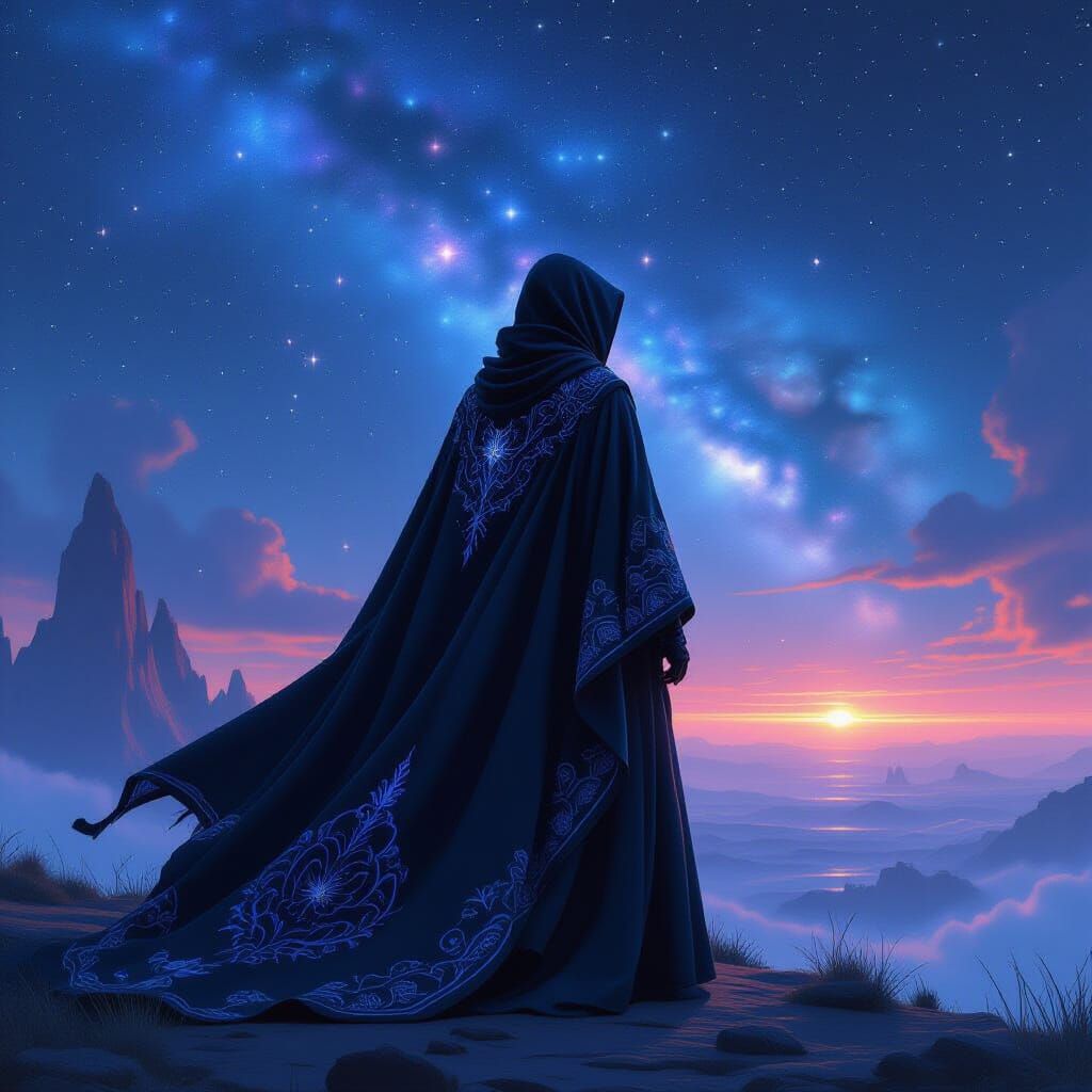 Across the burning stars