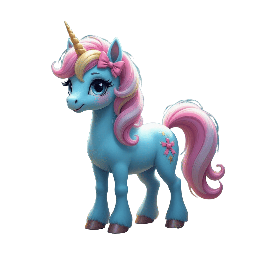 Alicorn in Whimsical Fantasy Setting as Digital Art