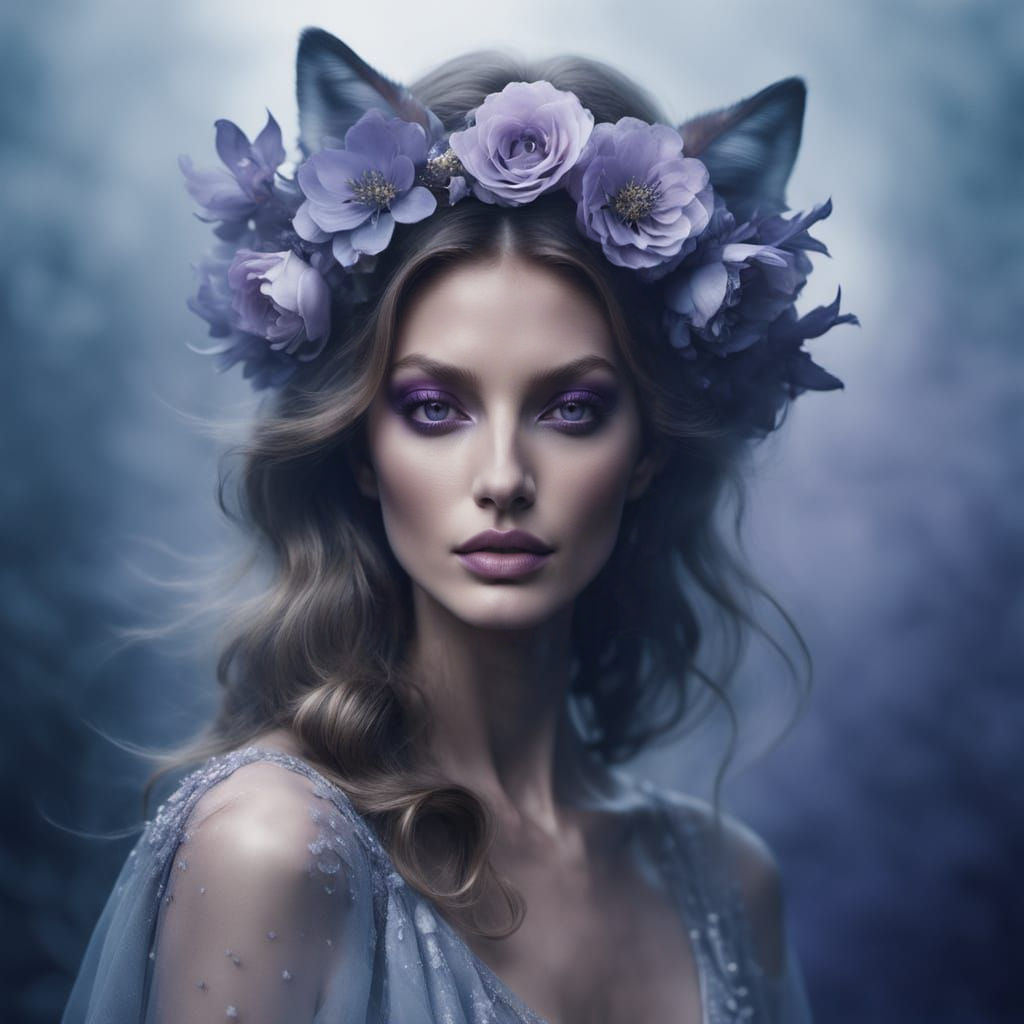 🎨 Mood: Mystical, otherworldly beauty with deep, brooding charm