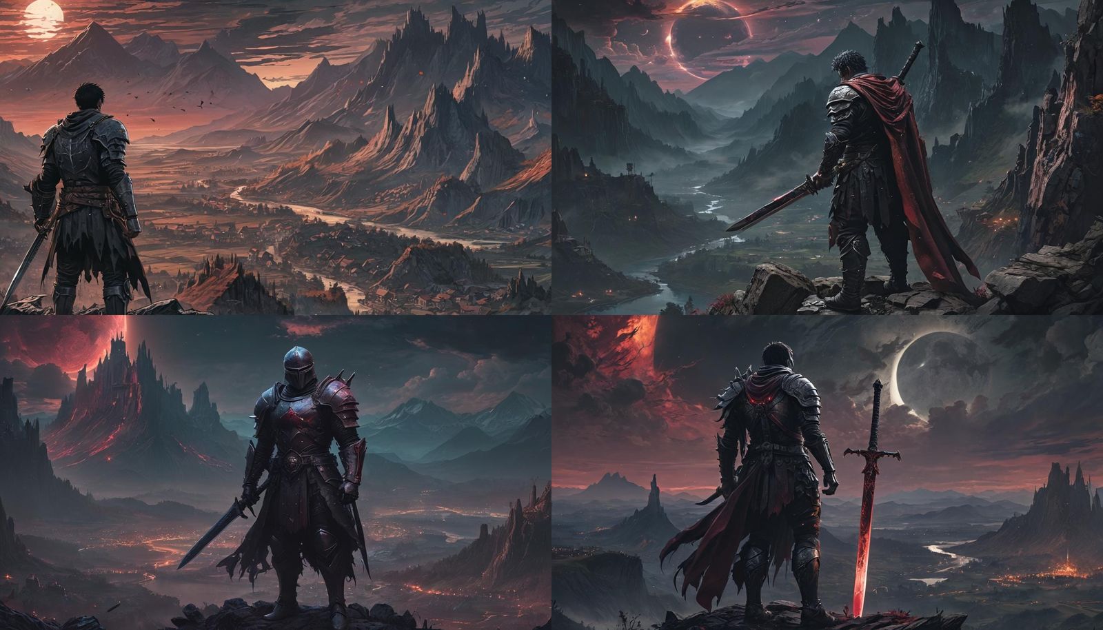 Guts Stares at Eclipse in Astral Illustration