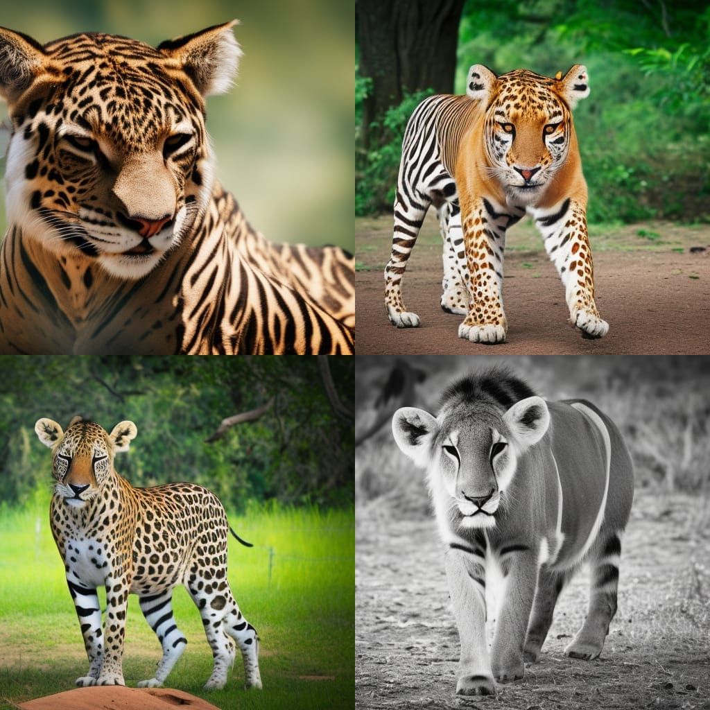 African Safari Animals in Sharp Focus