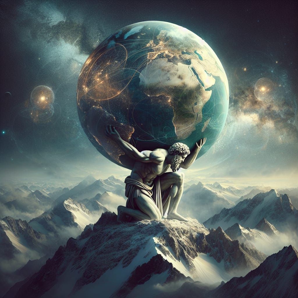 Atlas Burdened: A God's Struggle with the World