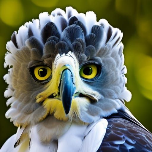 Majestic Harpy Eagle in Hyperrealistic Detail