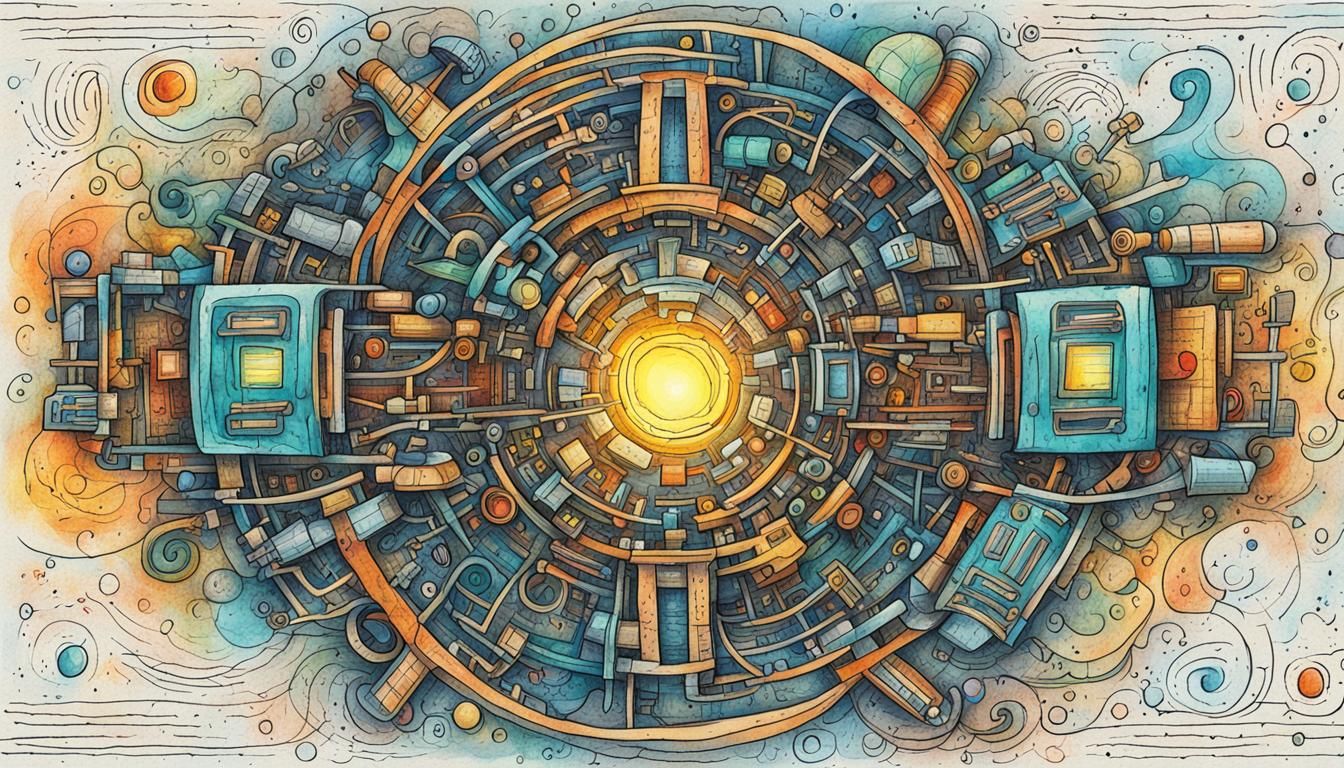 Whimsical Doodle of Nuclear Fusion Propulsion Drive