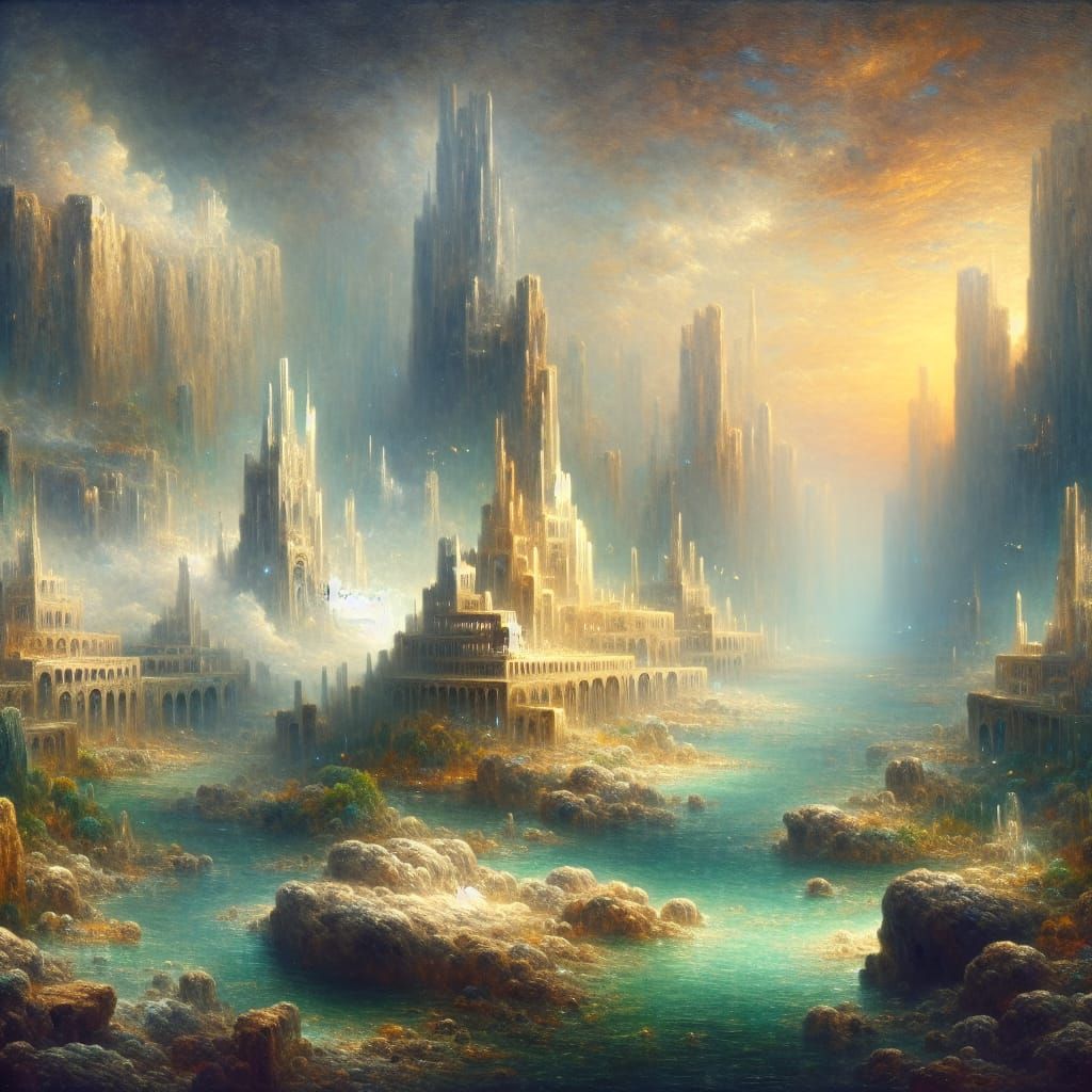 Ethereal Underwater City: A Hyperrealistic Atlantis