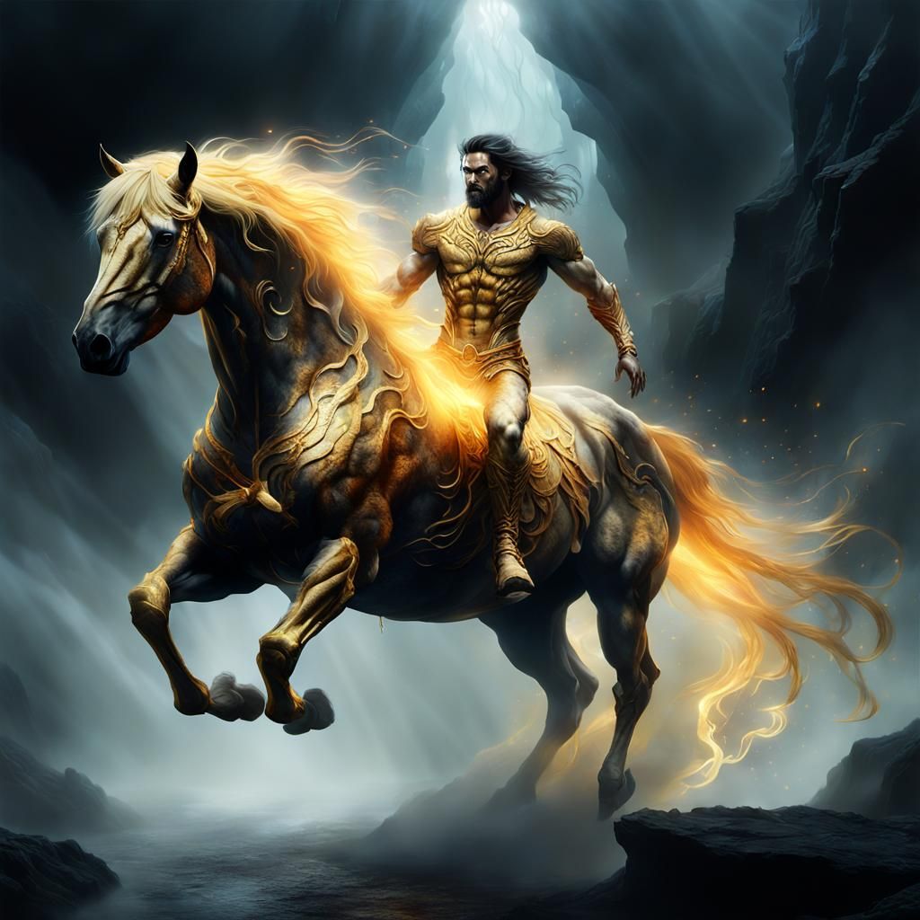 Centaur Between Worlds: Digital Art Masterpiece