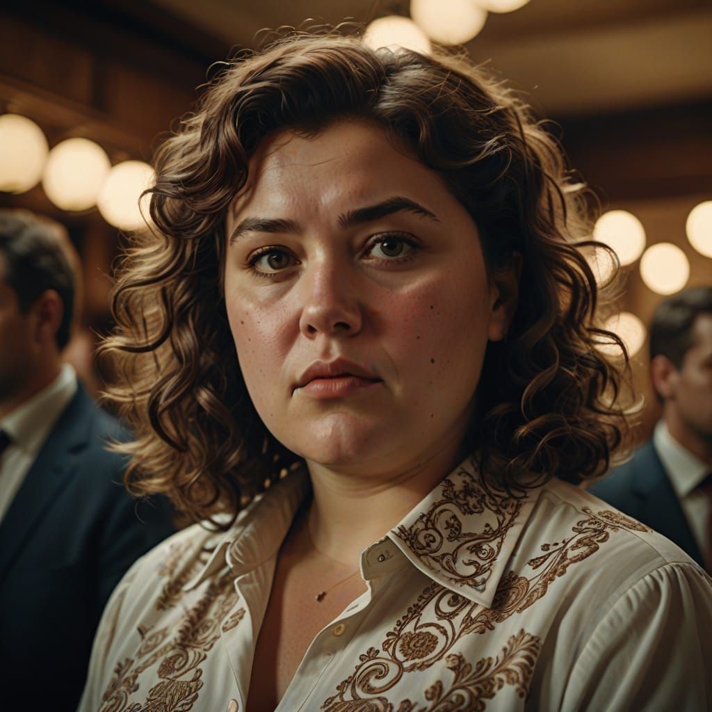 Hyperrealistic Portrait of a Ukrainian Woman in Film Still