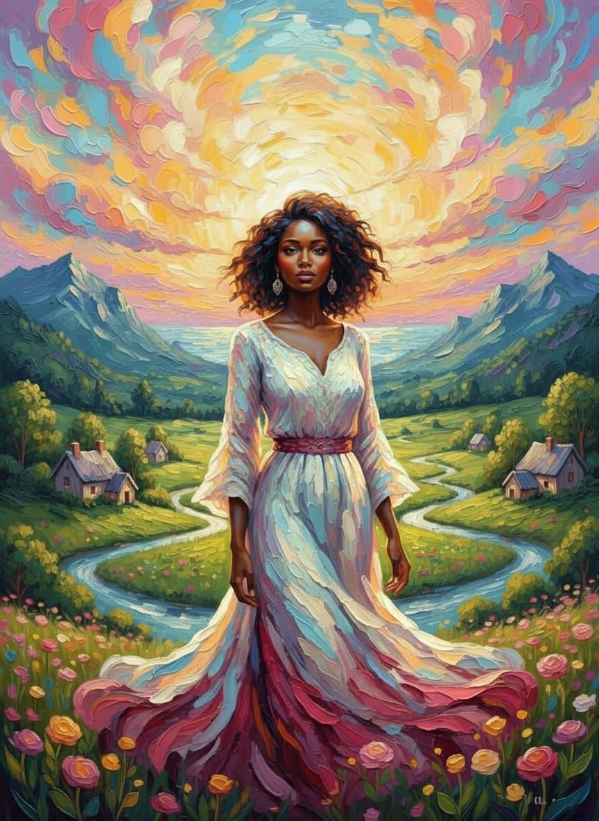 Zimbabwean Woman Illuminated by Unity Light