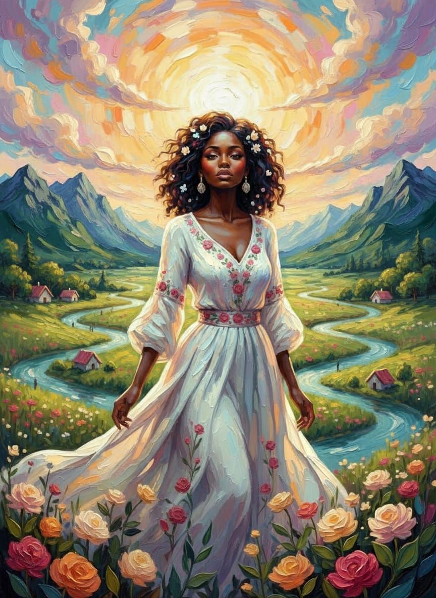 Zimbabwean Woman Illuminated by Unity Light