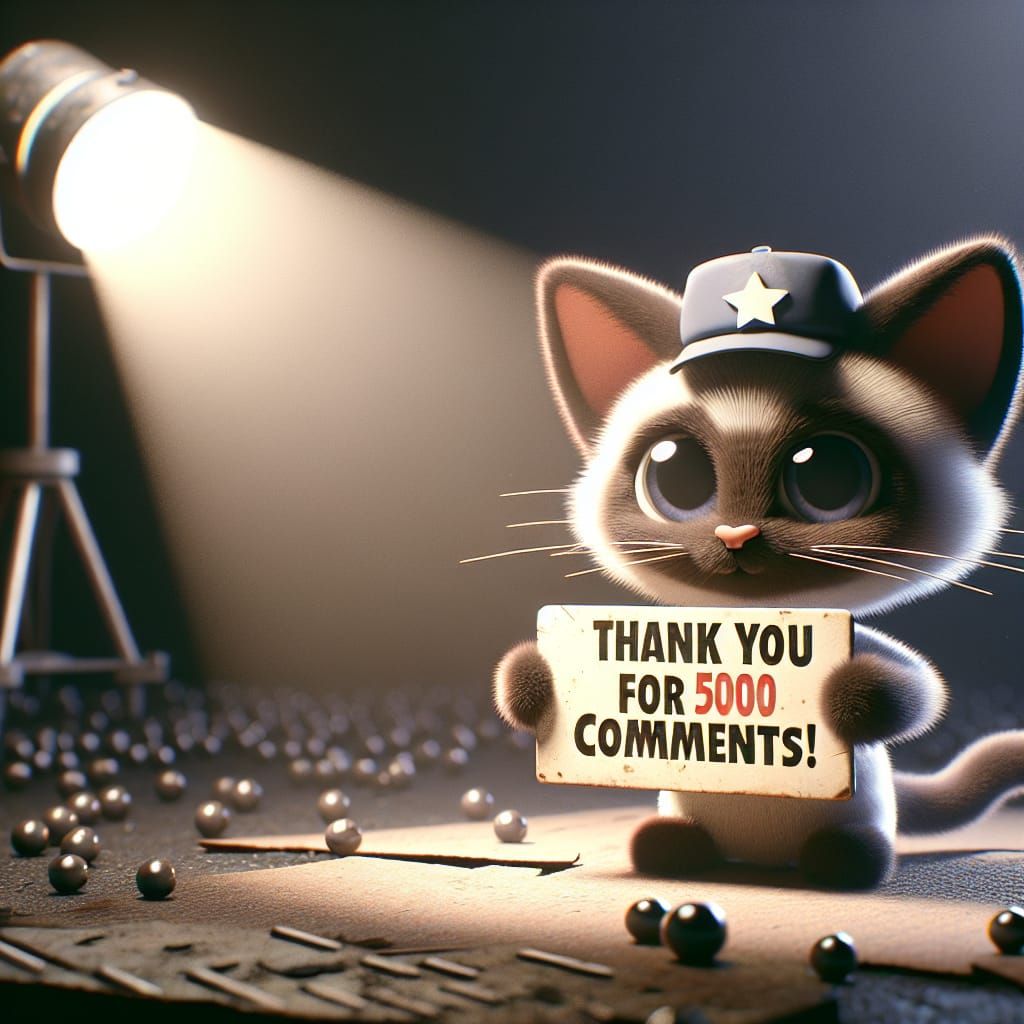 Animated Siamese Kitten Says Thank You
