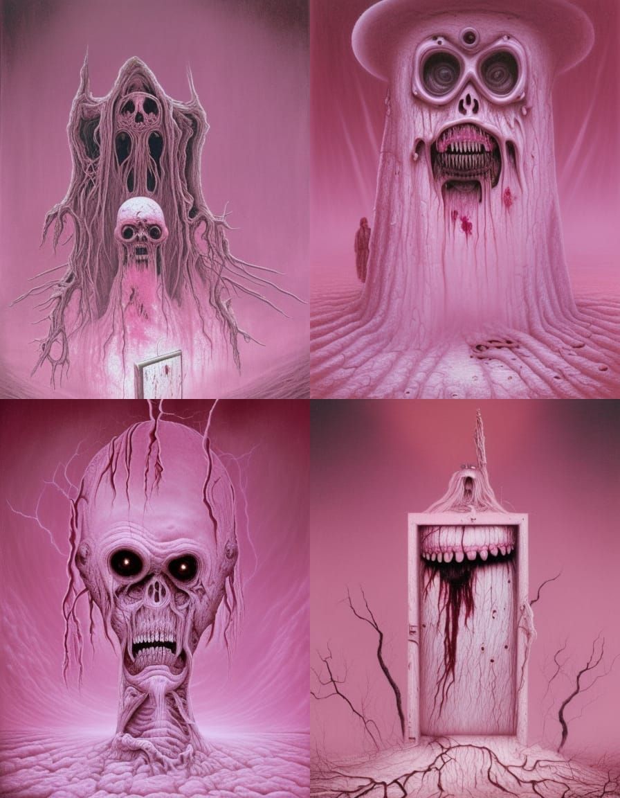 Eldritch Chainsaw Wizard with Zombie Face