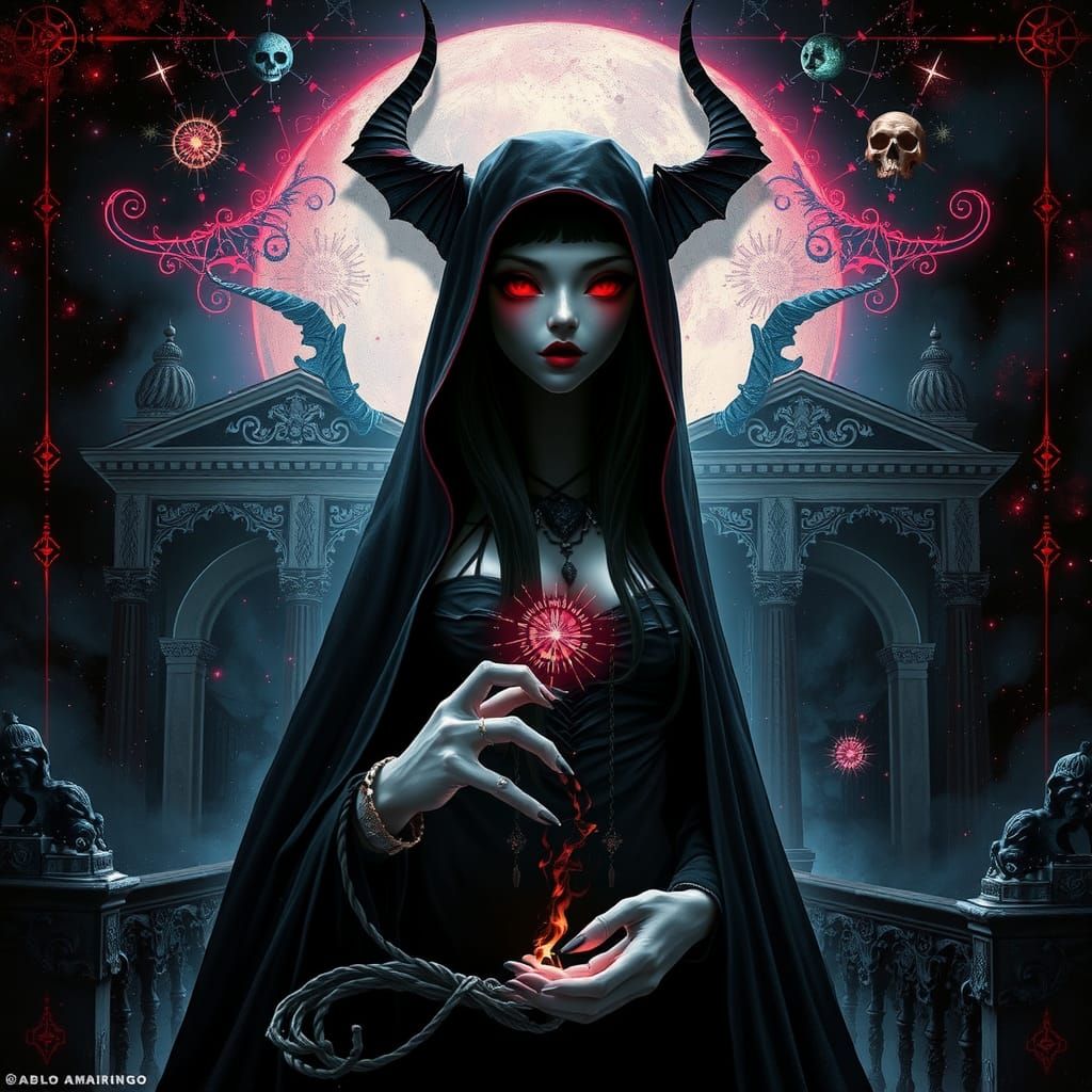 Surreal Dark Arts: Sci-Fi Beauty in Darkness