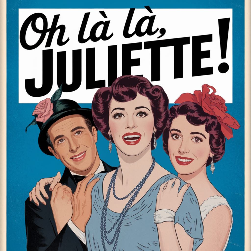 1920s Musical Movie Poster: Oh là là Juliette!