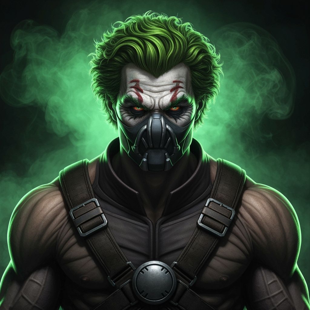 Joker Bane Fusion Cinematic Portrait