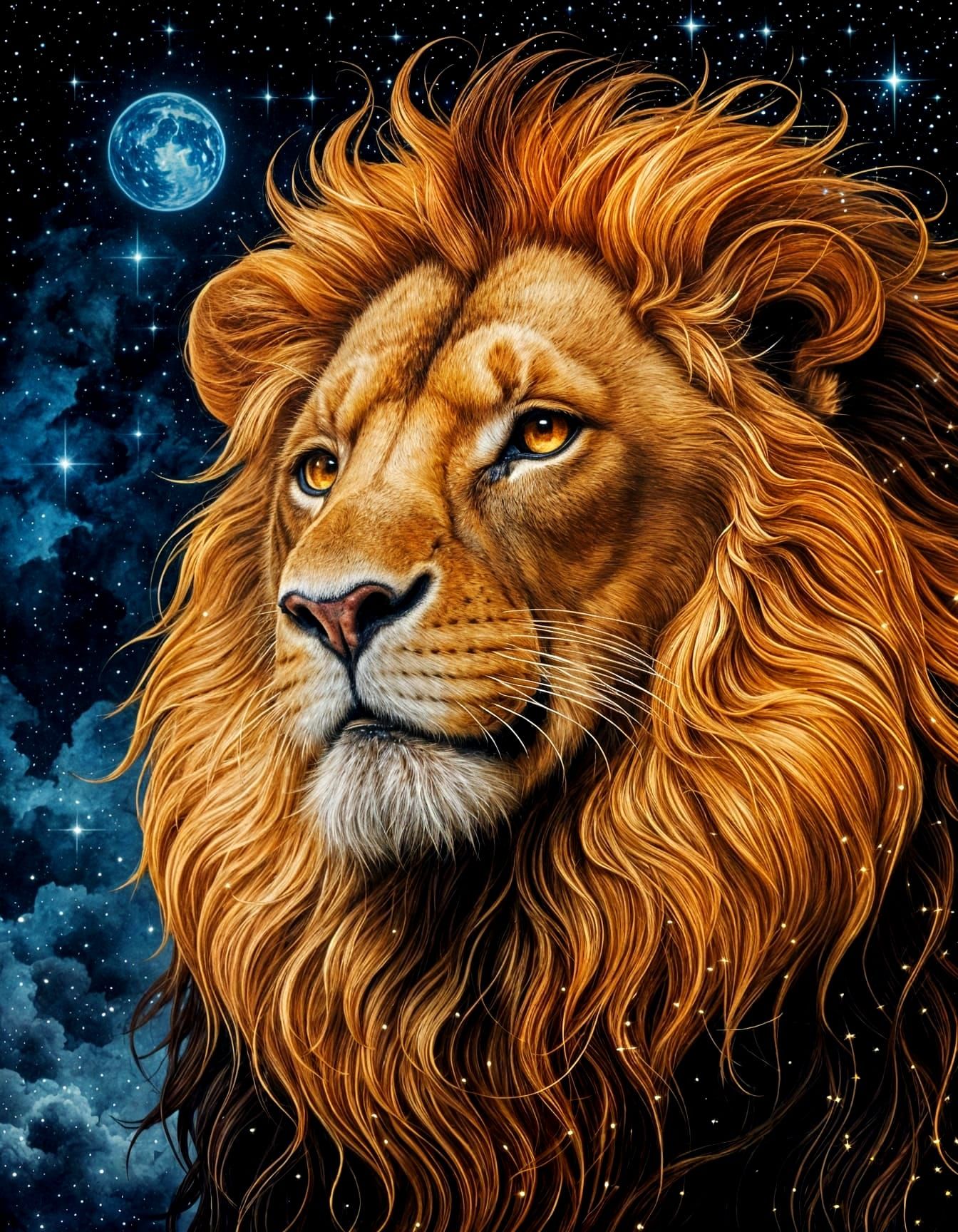 Majestic Leo Constellation Shines with Cosmic Royalty in Cel...