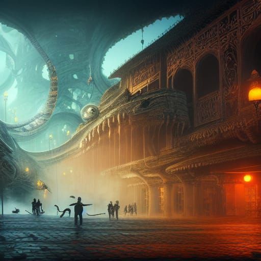 Cobra Kai Dojo: Detailed Matte Painting