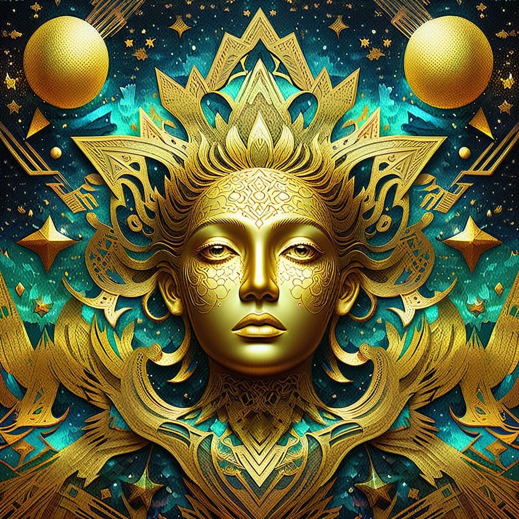 Madness of the Creator in Vibrant Splendor