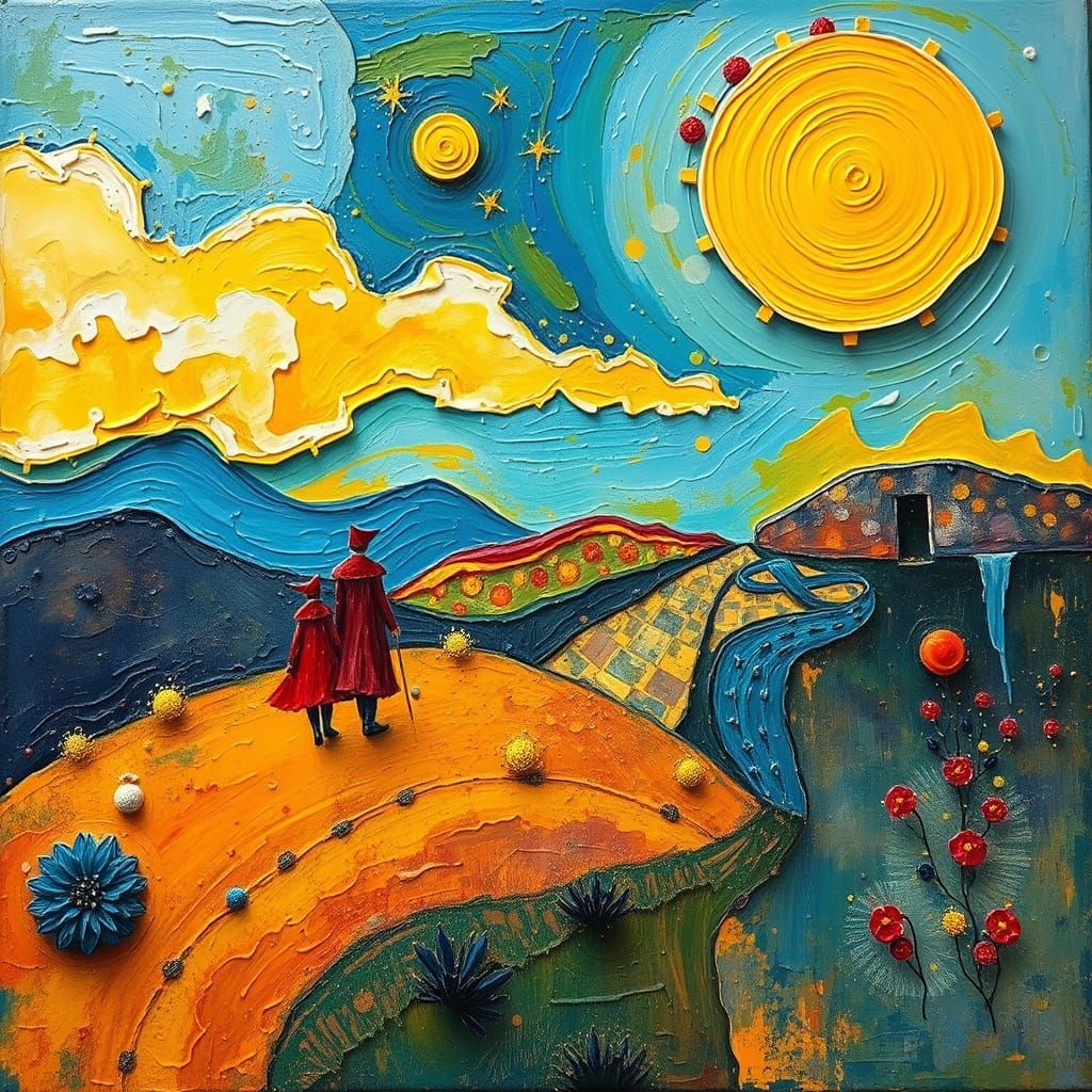 Whimsical Surreal Neo-Impressionist Masterpiece