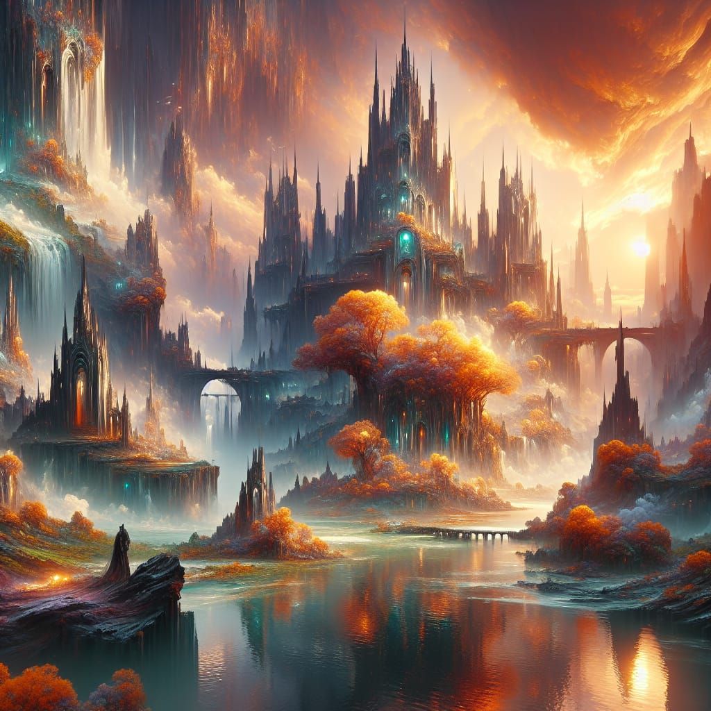 Fantasy Concept Art Matte Painting in 8K