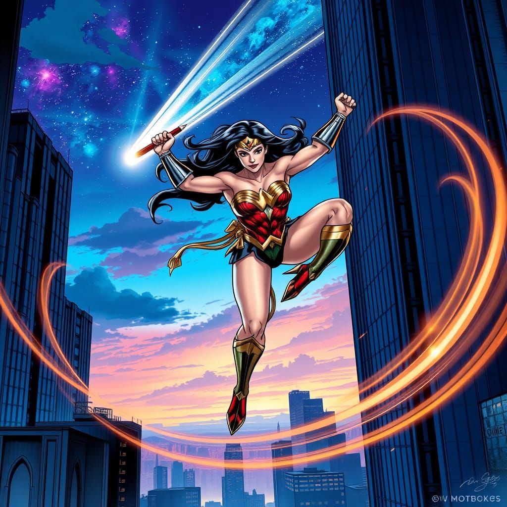 Wonder Woman Transforms Like Sailor Moon Parkouring Between ...