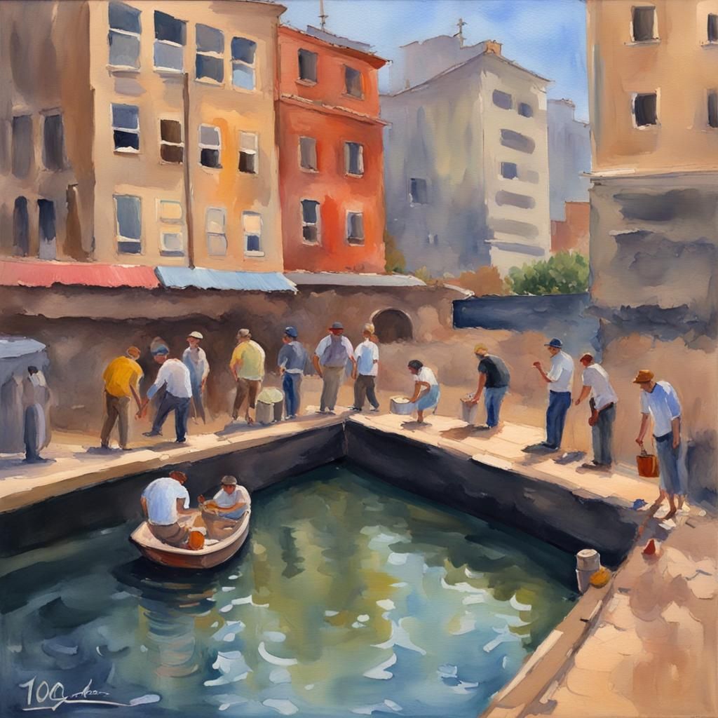 100 Gecs Live: Gouache and Watercolor Masterpiece