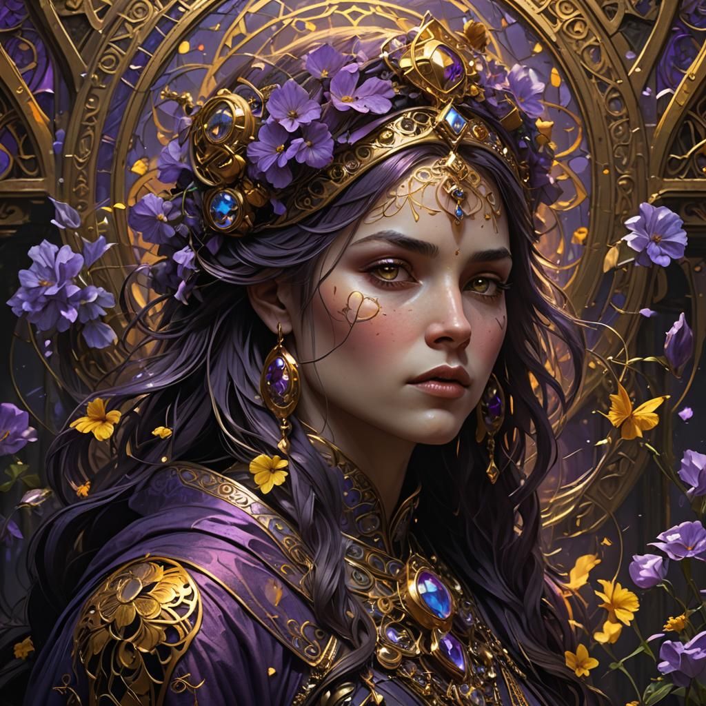 Divine Mother: Dark Fantasy Concept Art in 8k