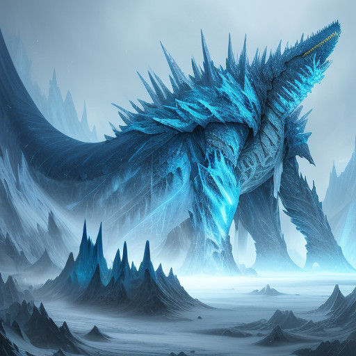 Glacian Leviathan in Epic Fantasy Concept Art
